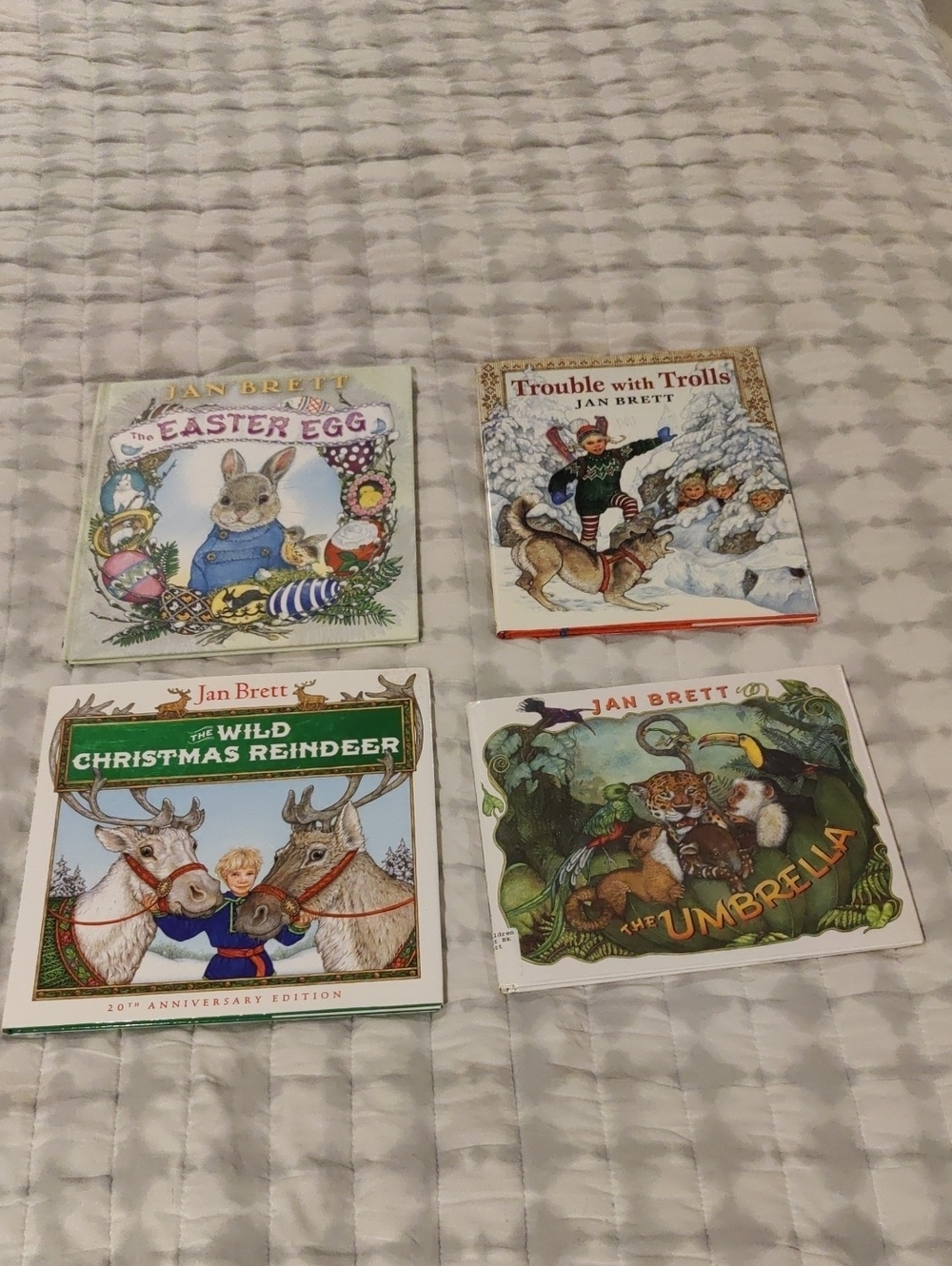 Assorted Lot Jan Brett Hardy Picture Books Vintage Y2K Educational Retro Readers